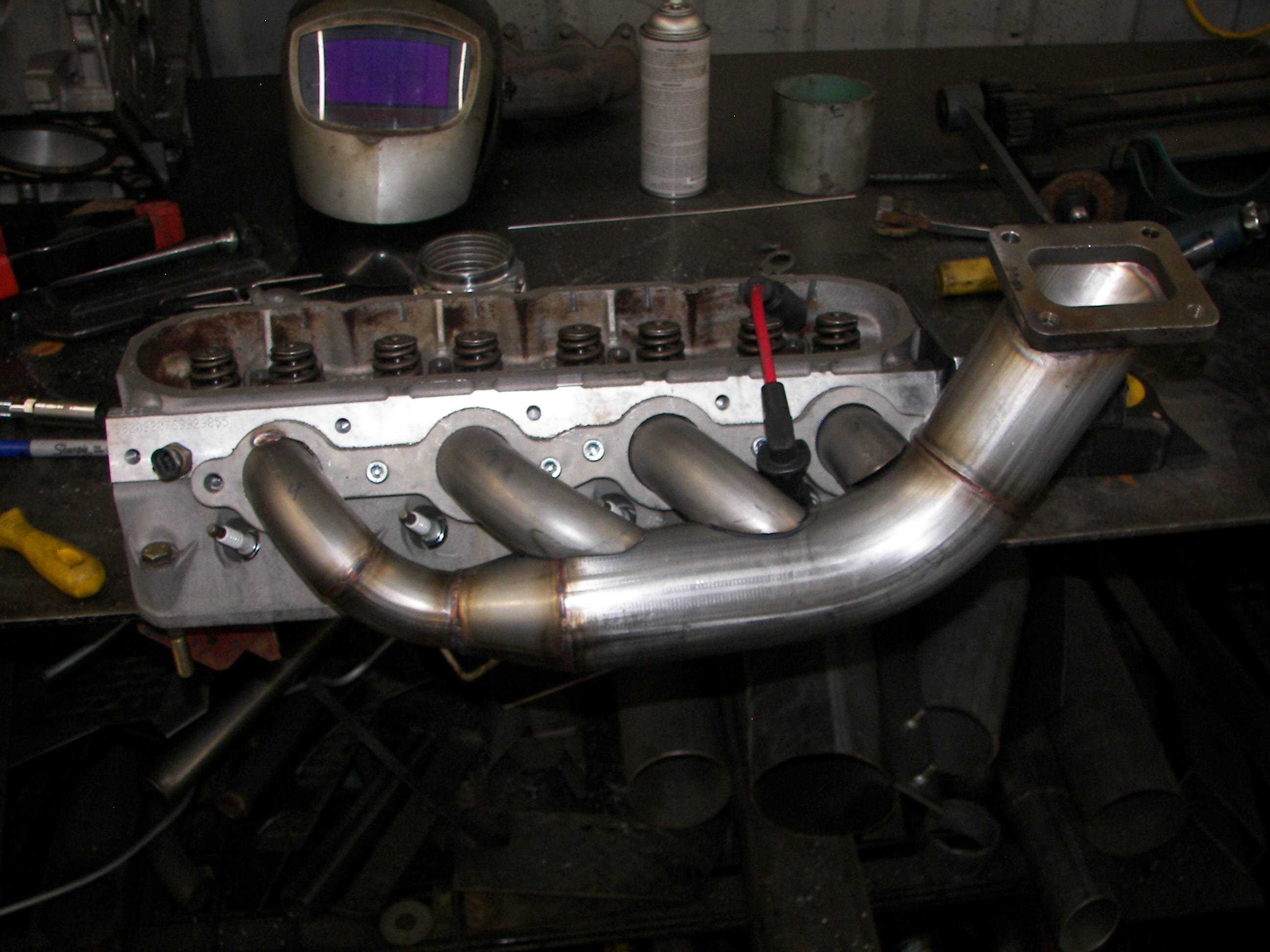 Custom fabricated turbo manifold Fast Specialties Performance Auto
