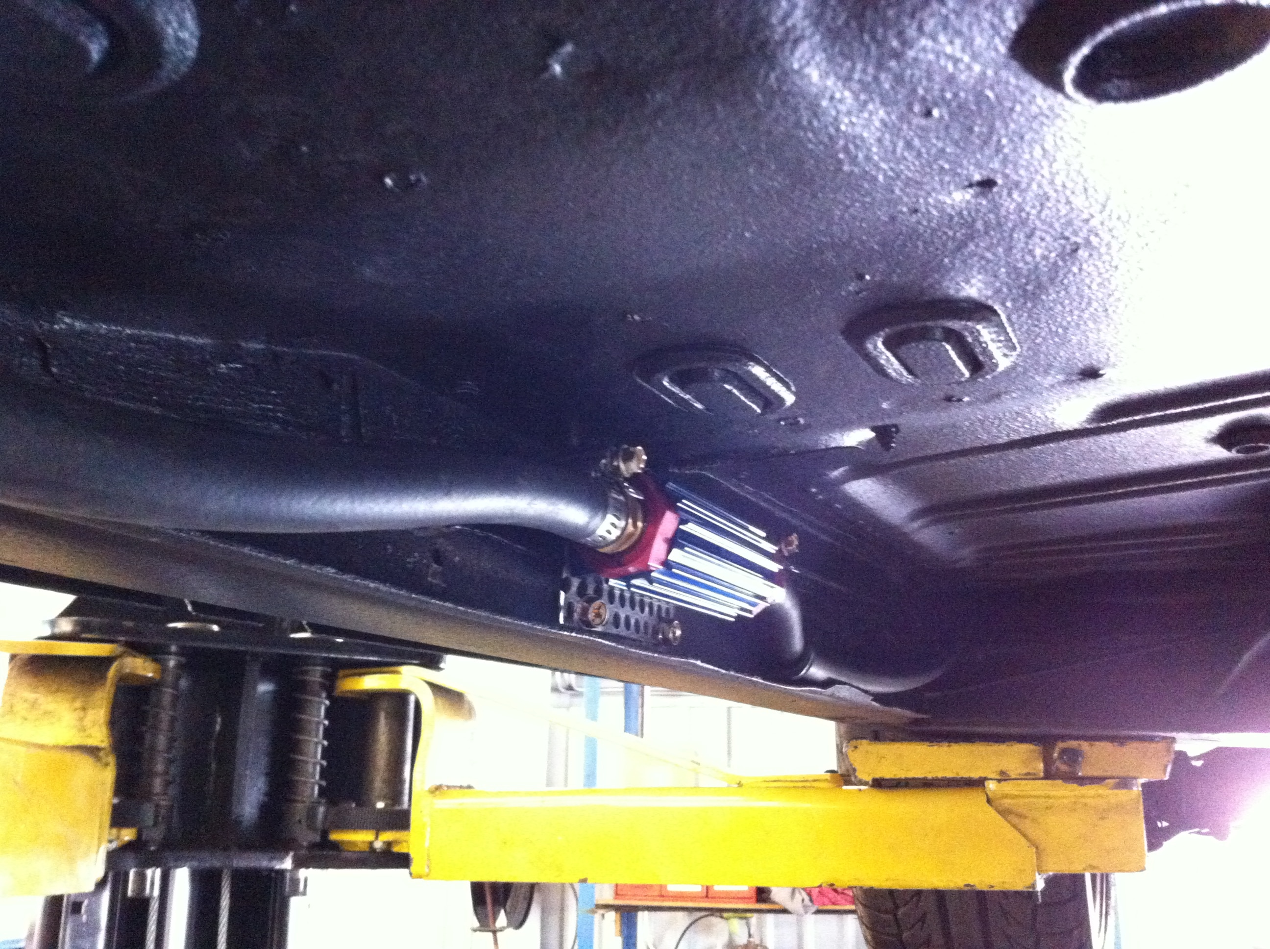 He also opted for a frame rail mounted fuel filter instead of the clear one bobbing around in the engine compartment.