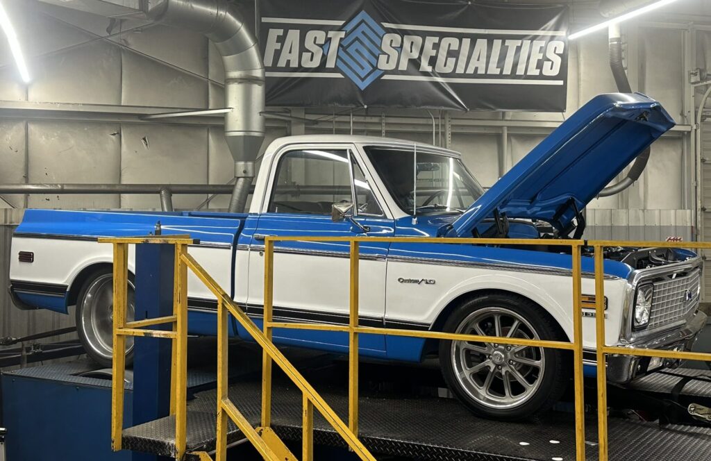 A serious power up on a Chevy Pick up done at Fast Specialties in Vancouver, WA